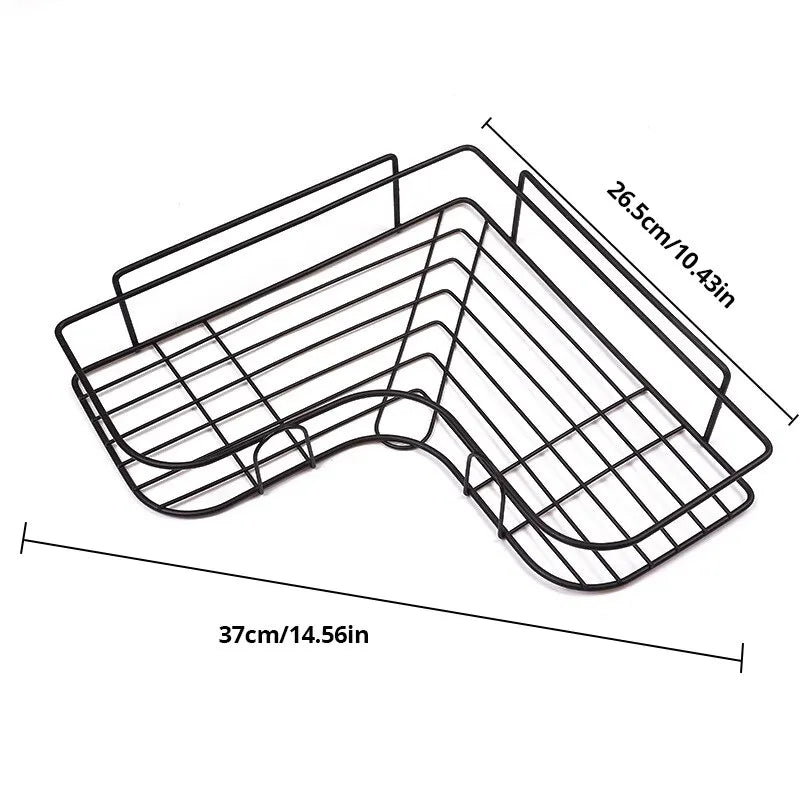 Iron Triangle Rack For Kitchen Bathroom Storage Rack Thickened Love
