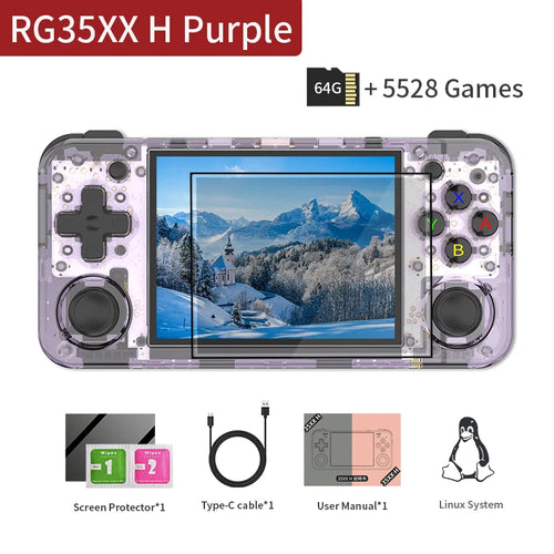 ANBERNIC RG35XX H Handheld Game Console Linux 3.5 inch IPS Screen H700