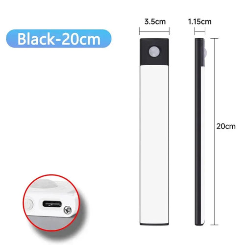 Cabinet Lights Motion Sensor LED Wireless USB Under Ultra Thin Night