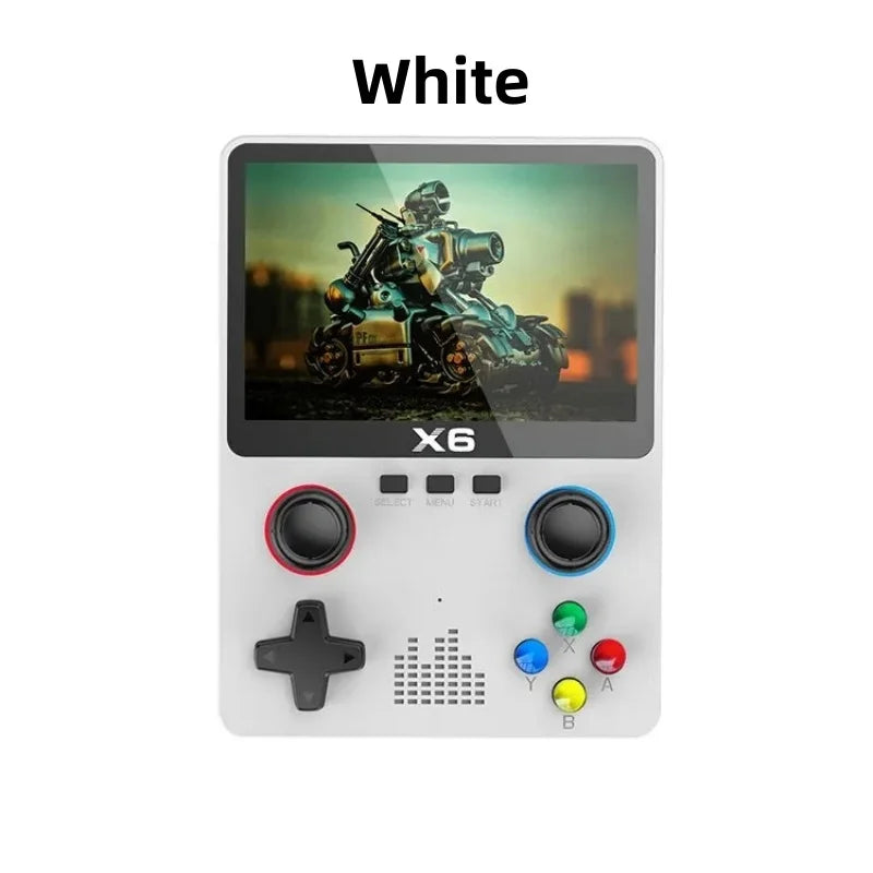 X6 3.5Inch IPS Screen Handheld Game Player Dual Joystick 11 Simulators
