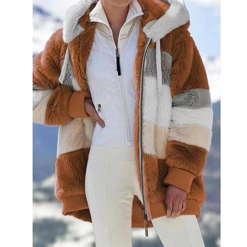 Oversized Jacket for Women Coat 2023 Autumn Winter Warm Plush Pocket