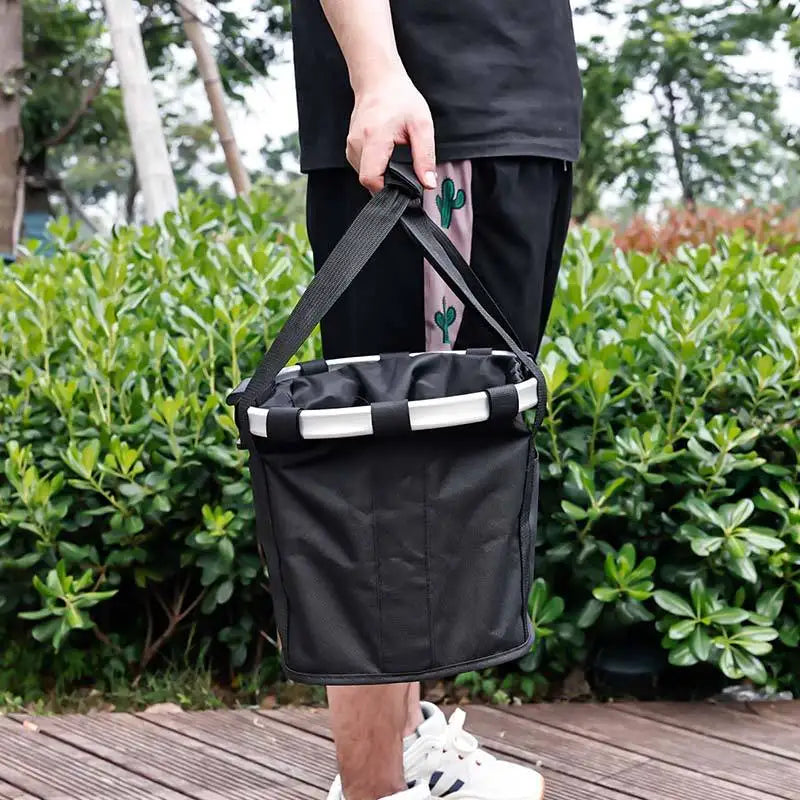 Bicycle Front Basket Bike Small Pet Dog Carry Pouch 2in1 Detachable