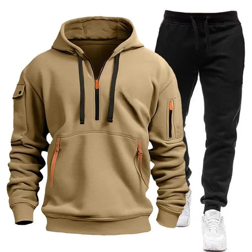 2024 Fashion Sportswear Plus Pants Sweatshirts Fleece Zipper Casual