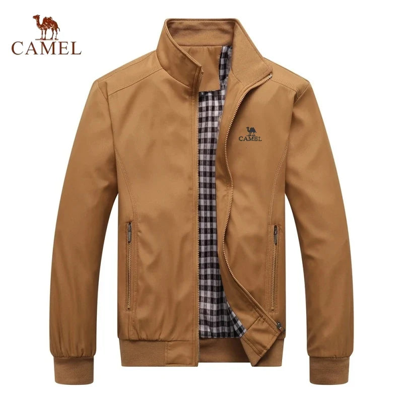 Embroidered CAMEL Spring and Autumn Casual Solid Color Fashion Slim