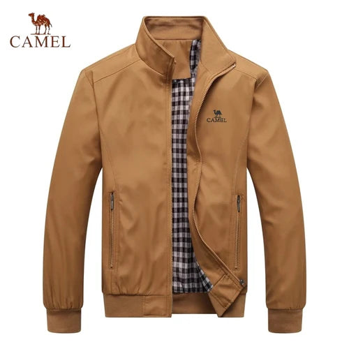 Embroidered CAMEL Spring and Autumn Casual Solid Color Fashion Slim