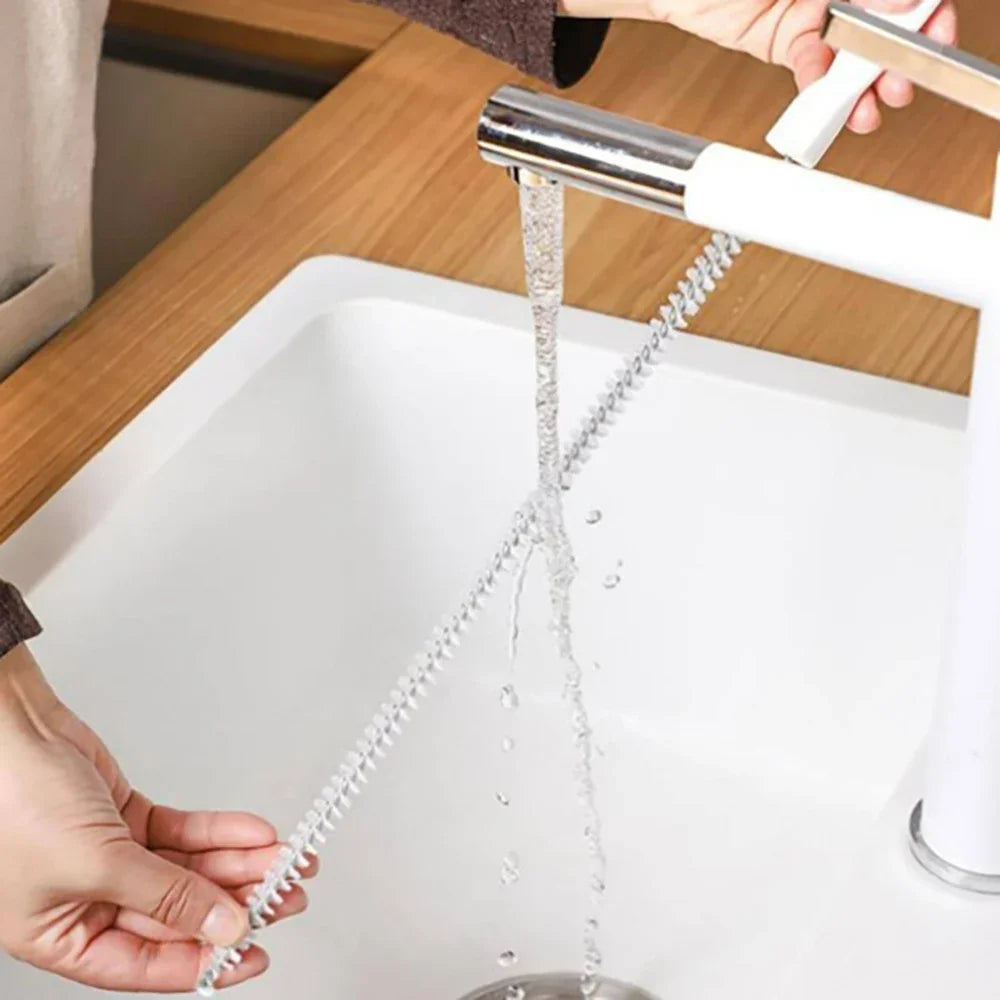 1pc Sink Drain Cleaning Brush, Drain Clog Remover, Bendable Sink