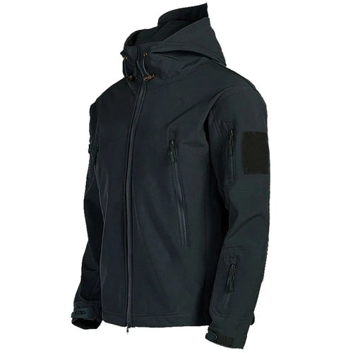 TRAF 2024 New Fashionable Shark Skin Soft Shell Jacket Men's Tactical