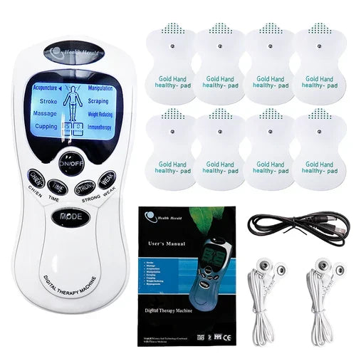 Electric Dual Output Tens Massage Machine Electrical EMS Muscle