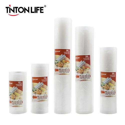 TINTON LIFE Food vacuum sealer Storage saver bags Vacuum Plastic rolls