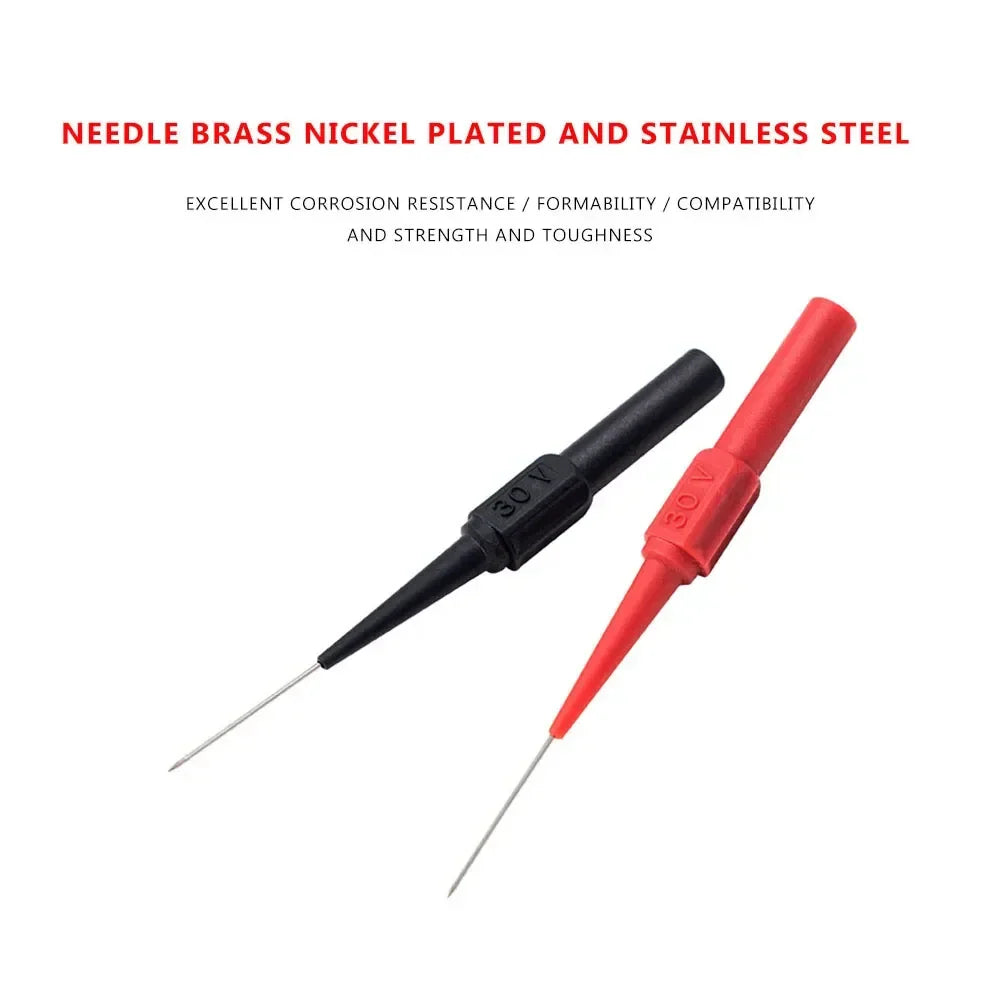 40-10Pcs Diagnostic Tools Multimeter Test Lead Extention Back Piercing