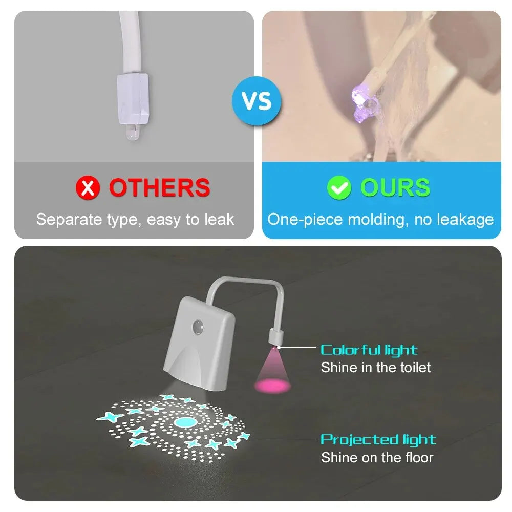 Toilet Night Light Charging Waterproof Human Sensing Toilet Induction