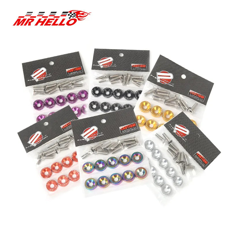 Improved Automotive Hexagonal Fasteners, Mudguard Washers, Bumper