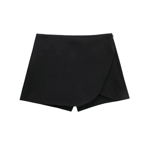 TRAF Women's Skort High Waist Brown Skirt Pants Stylish Summer Pink
