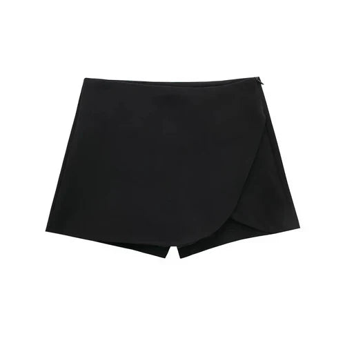 TRAF Women's Skort High Waist Brown Skirt Pants Stylish Summer Pink