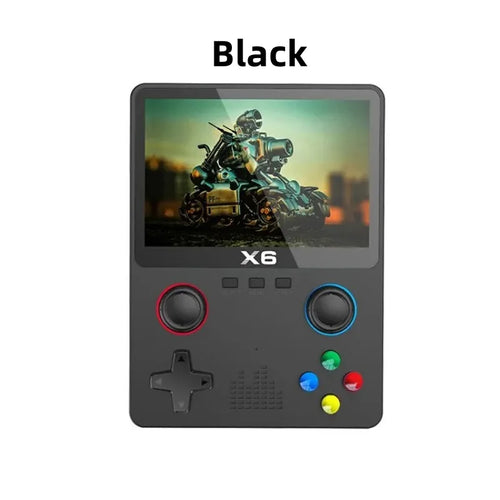 X6 3.5Inch IPS Screen Handheld Game Player Dual Joystick 11 Simulators