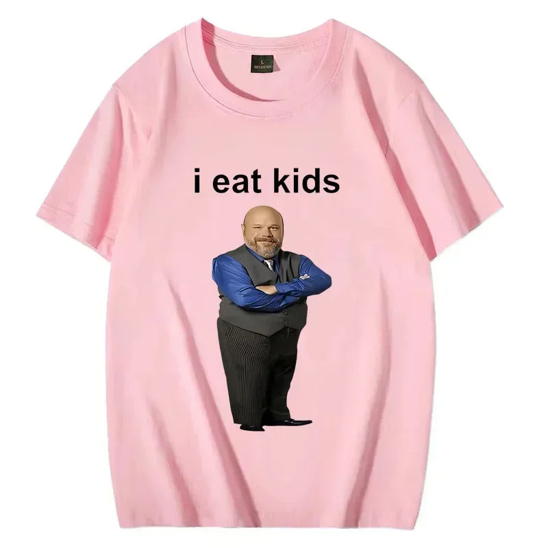 Bertram Eats I Eat Kids Graphics T shirt Men Women short sleeve