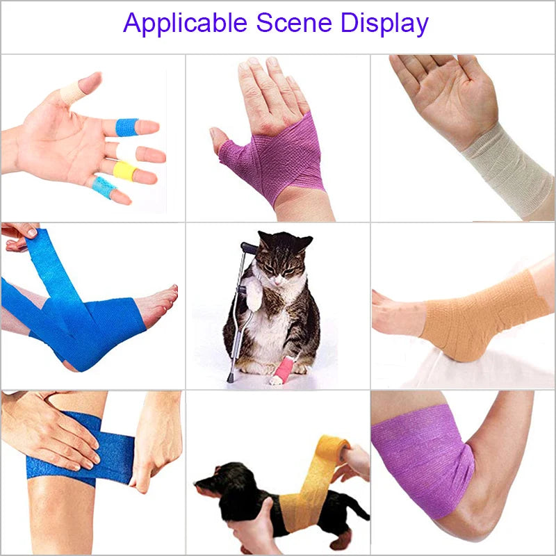 COYOCO Colorful Self Adhesive Elastic Bandage 4.8m Sports Wrap Tape