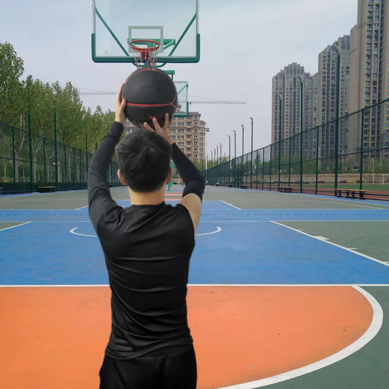 Men One Arm Long Sleeves T-Shirts Base Layer Basketball Sports Tight