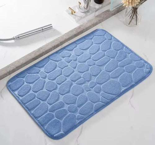 Mat Non Slip Carpets Cobblestone Embossed Bathroom Bath In Wash Basin