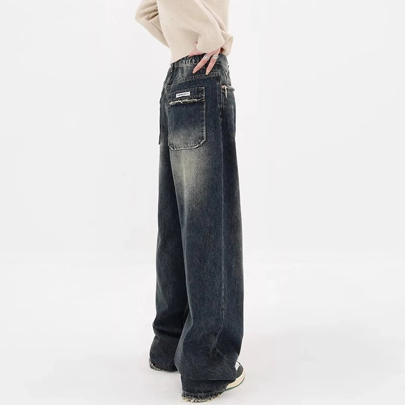 Harajuku Y2K Loose Jeans Women's Streetwear Retro Fashion High Waisted
