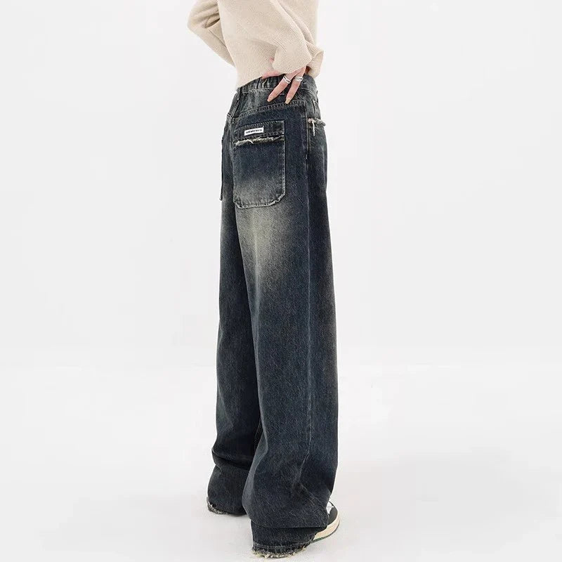 Harajuku Y2K Loose Jeans Women's Streetwear Retro Fashion High Waisted