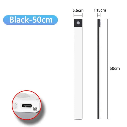 Cabinet Lights Motion Sensor LED Wireless USB Under Ultra Thin Night