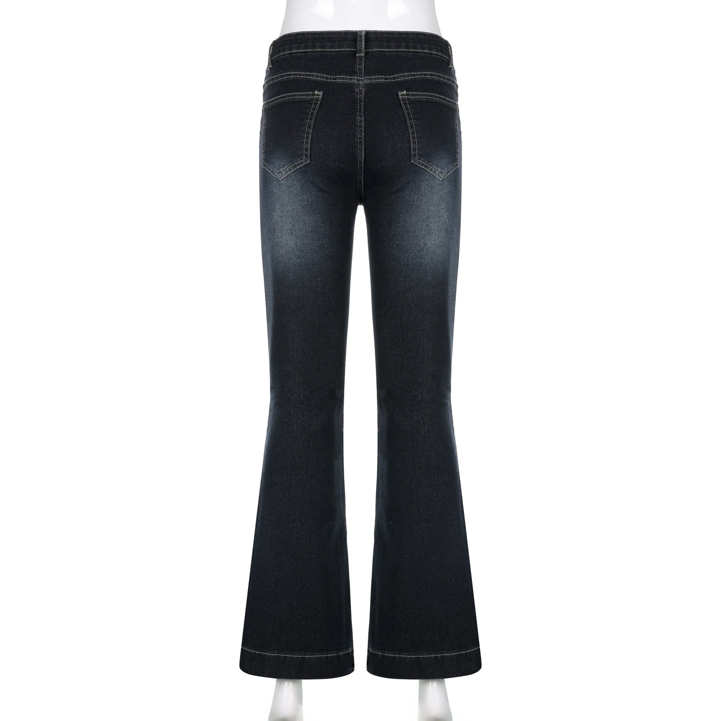 SUCHCUTE Y2k Women's Flared Pants Vintage 90s Low Waist Jeans