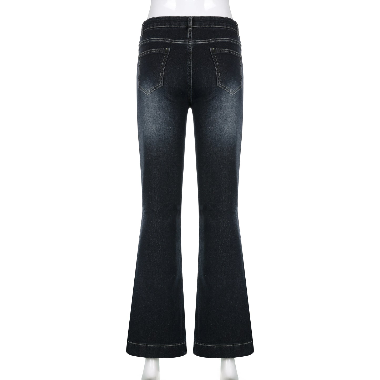 SUCHCUTE Y2k Women's Flared Pants Vintage 90s Low Waist Jeans