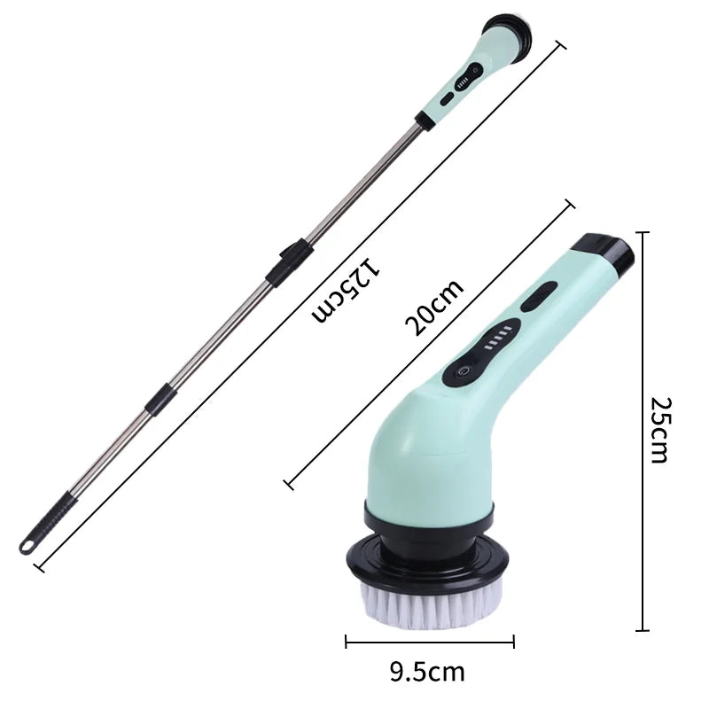 9-in-1 Electric Cleaning Brush Electric Spin Cleaning Scrubber