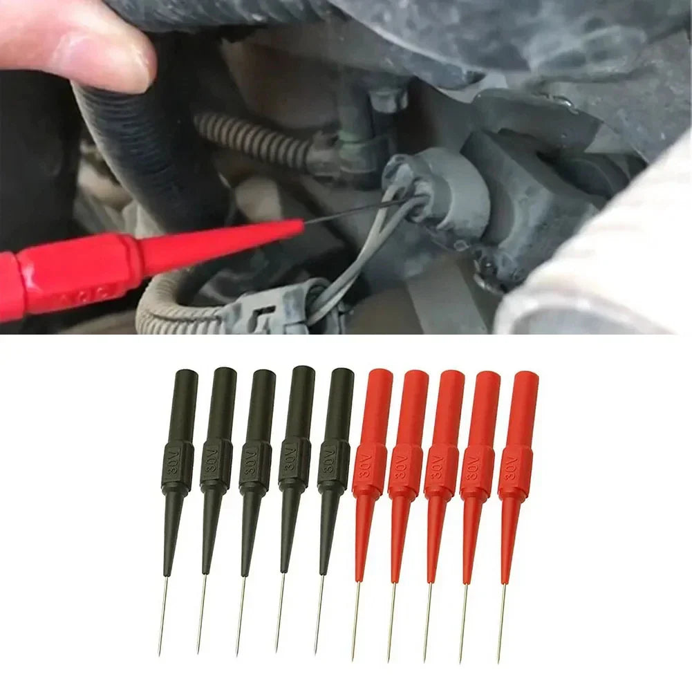 40-10Pcs Diagnostic Tools Multimeter Test Lead Extention Back Piercing