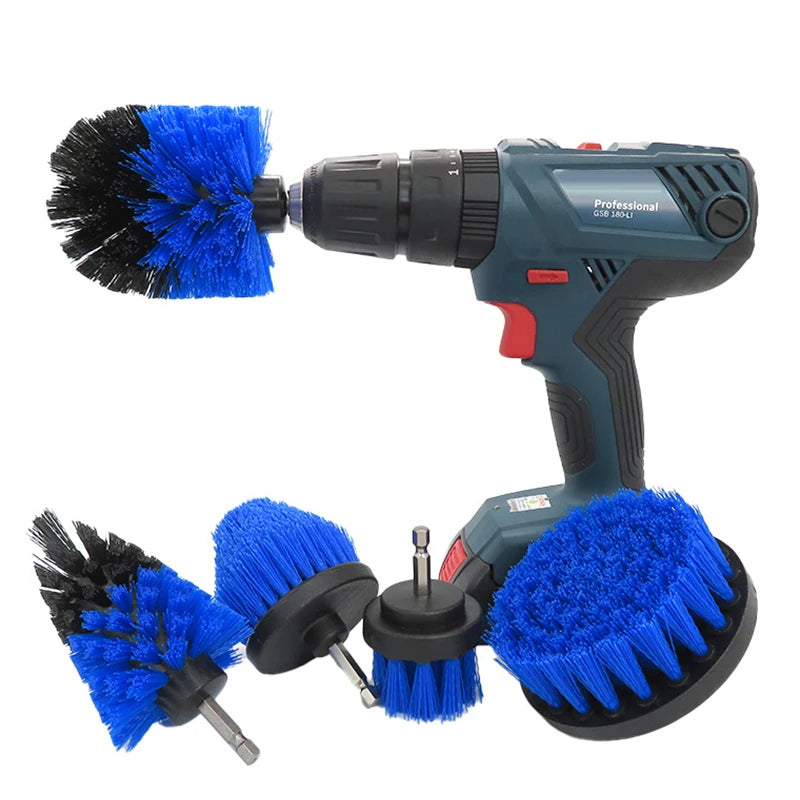 11pcs Electric Drill Brush Head Cleaning Household Universal Tapered