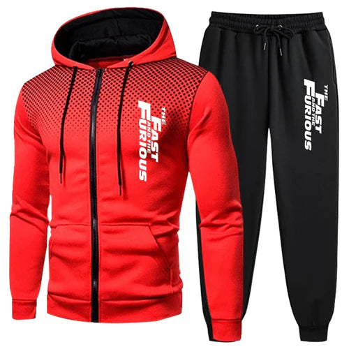 Men's Tracksuit Jogging Zip Up Hoodies Daily Quality Sweatshirts Men