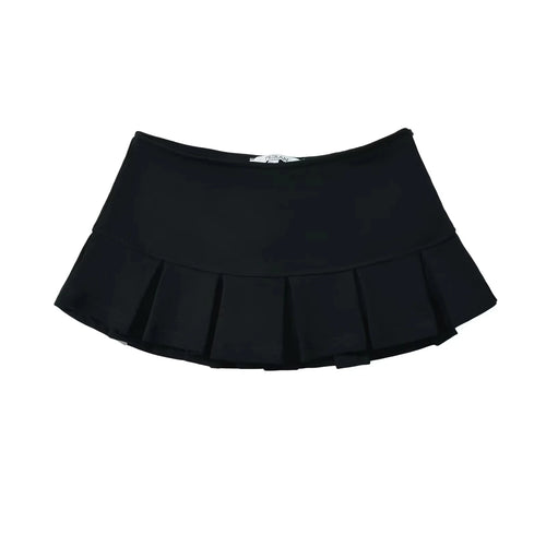 KEYANKETIAN New Women's Terry fabric Low waist Y2K Mini Skirt Wide