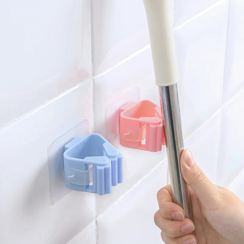 2/4/5/10Pcs Wall Mounted Mop Organizer Holder Adhesive Broom Hanger