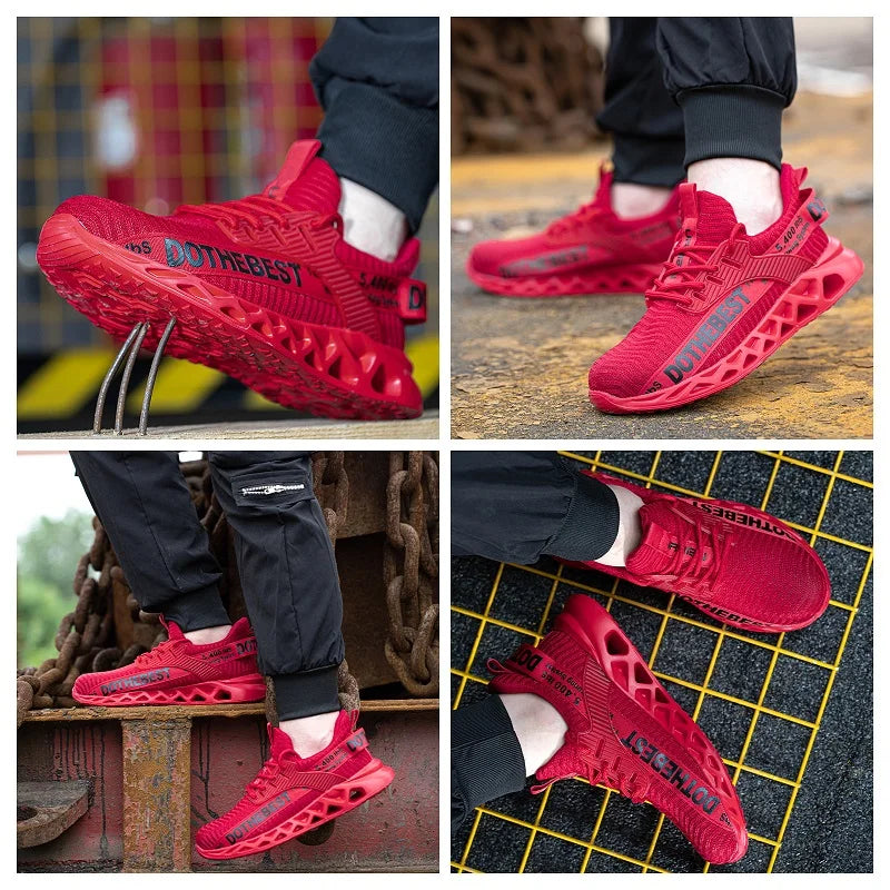 Steel Toe Safety Shoes for Men Women Lightweight Work Sneakers