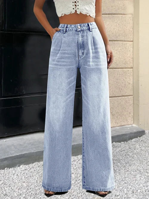 2024 new women's cross-border European and American style light blue