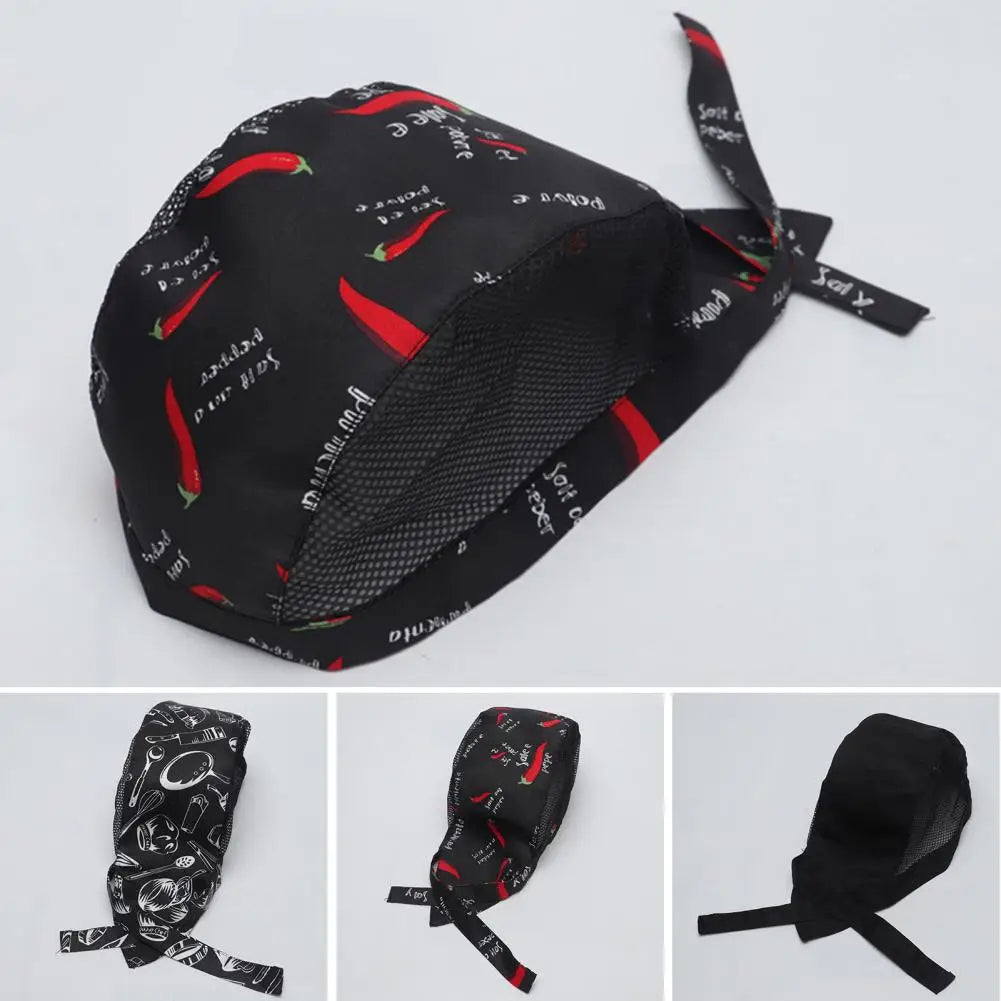 Adult Adjustable Chef Hat Mesh Kitchen Cooking Hat Restaurant Chef