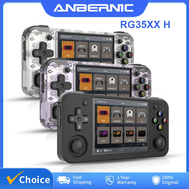 ANBERNIC RG35XX H Handheld Game Console Linux 3.5 inch IPS Screen H700
