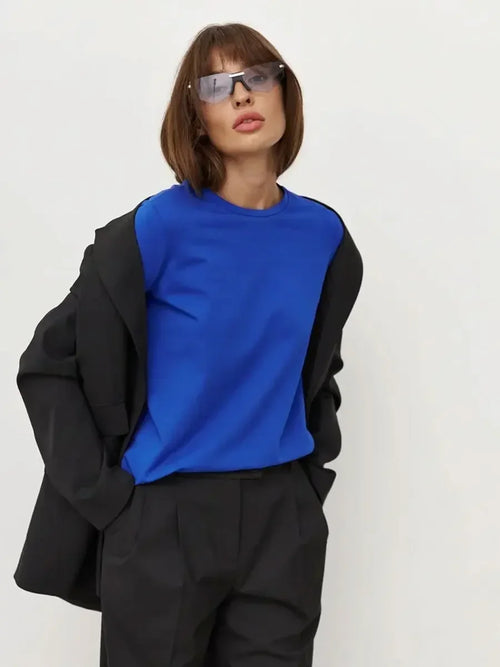 Bornladies Women's Spring Autumn 100% Cotton T-shirt Bottoming Basic