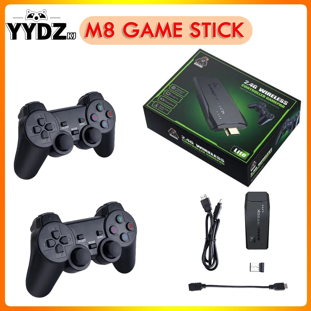 M8 Portable Video Game Console, 4K, 2.4G, Wireless Control, Wireless