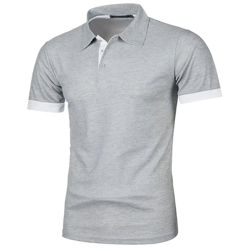 New Mens Short Sleeve Polo Shirt Solid Color Streetwear Lightweight