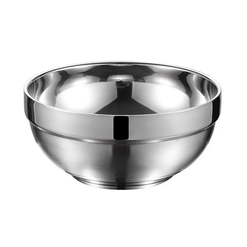 Stainless Steel Bowl Double Layer Thickening Bowl For Family Kitchens