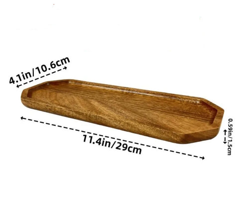 Japanese solid wood fruit plate factory wholesale wooden tray