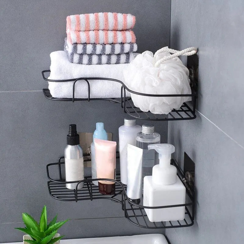 Iron Triangle Rack For Kitchen Bathroom Storage Rack Thickened Love