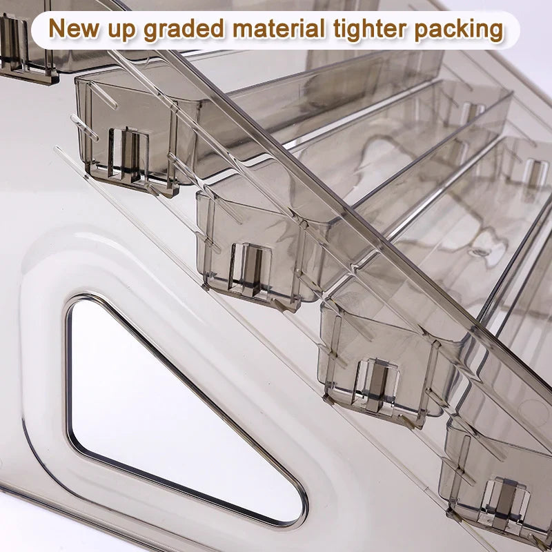 Clear Acrylic Nail Polish Display Stand Multi-layer Plastic Storage