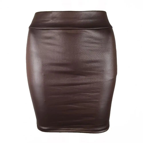 Leather Matte Slim Mini Sexy Fashion PU Hot Short High Waist Skirt
