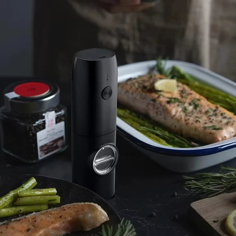 Rechargeable USB Electric Automatic Salt and Pepper Grinder Set