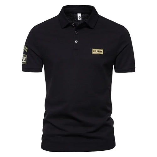 New Men Short Sleeve Tshirts Summer Breathable Embroidered Polo Shirt