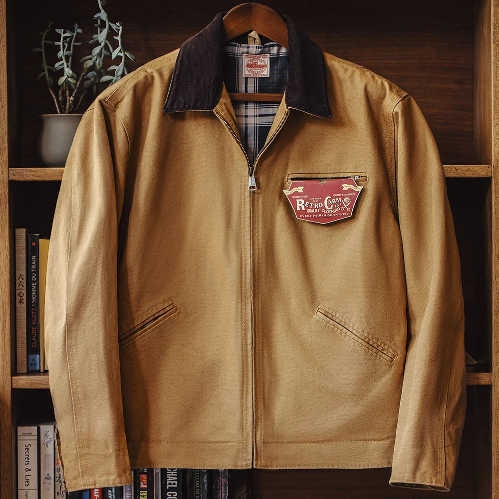 Maden Retro Canvas Detroit Hunting J001 Jacket with Heavyweight Cotton
