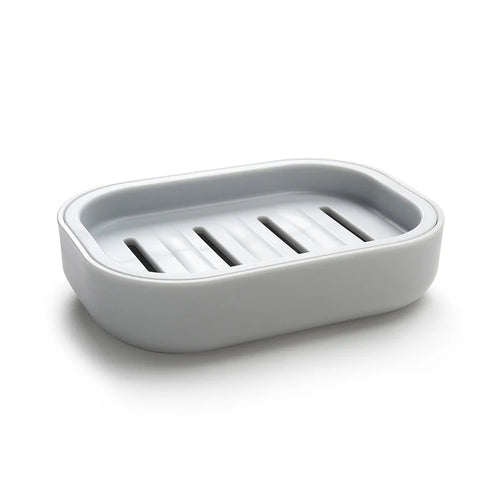 Double Layer Square Soap Dish with Cover Plastic Drain Soap Box